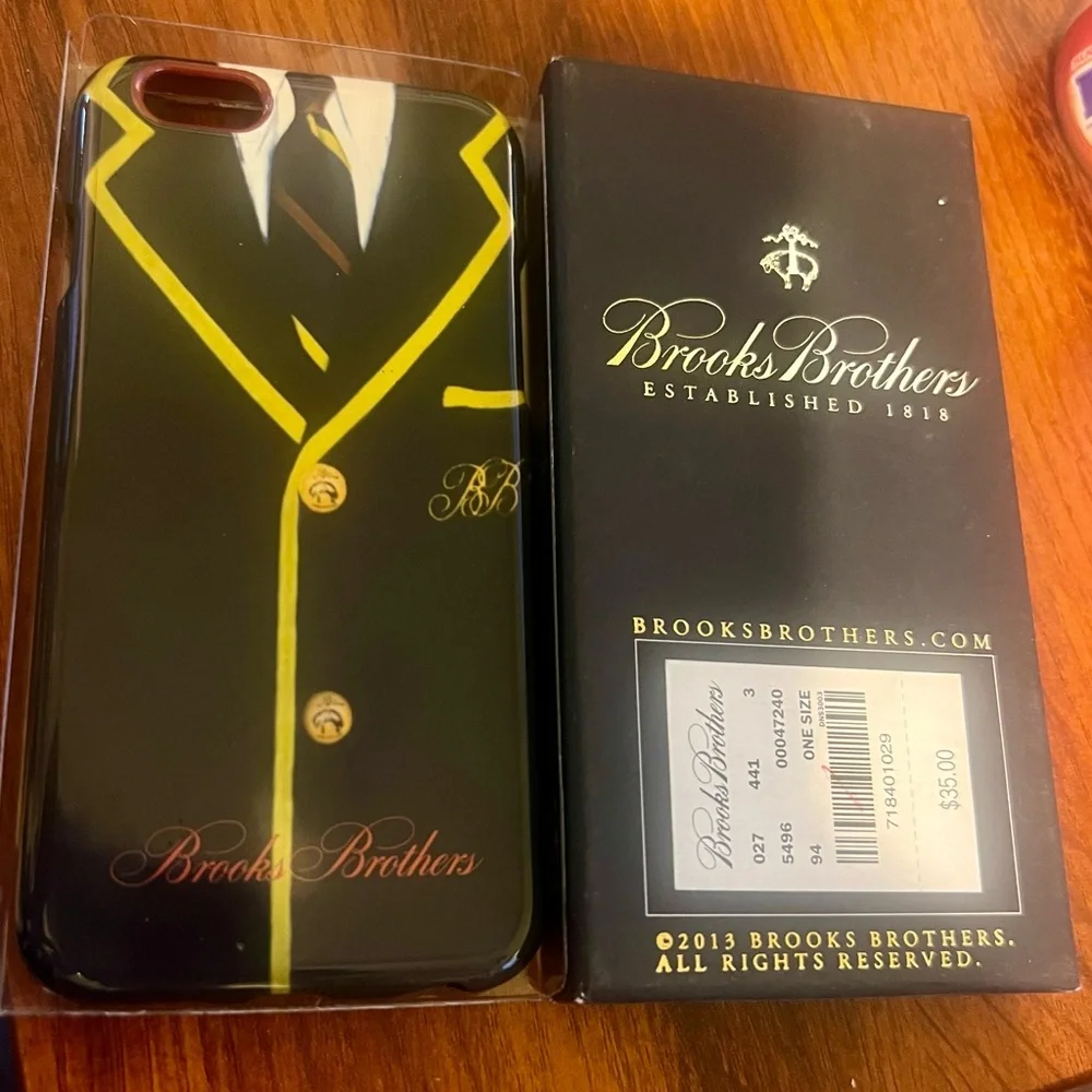 NWT - Authentic BROOKS BROTHERS iPhone 6 Case w/ Box